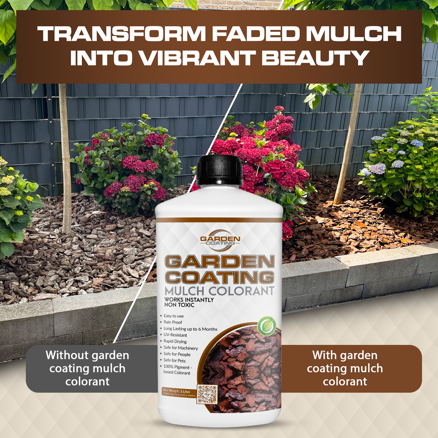 Garden Coating Mulch Colorant concentraat 1 liter