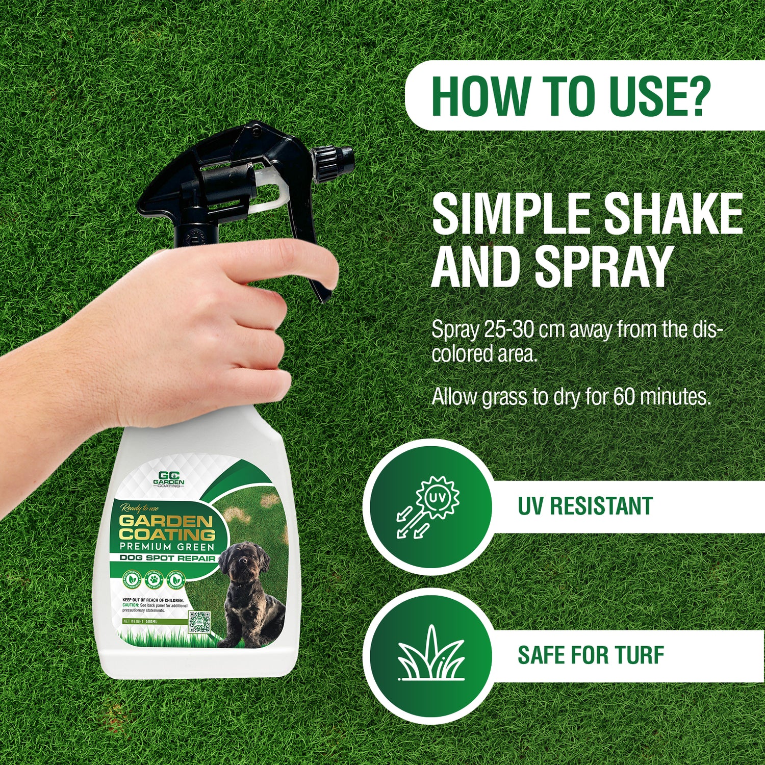 Garden Coating Dog spot repair Ready to use grasverf 500 ml