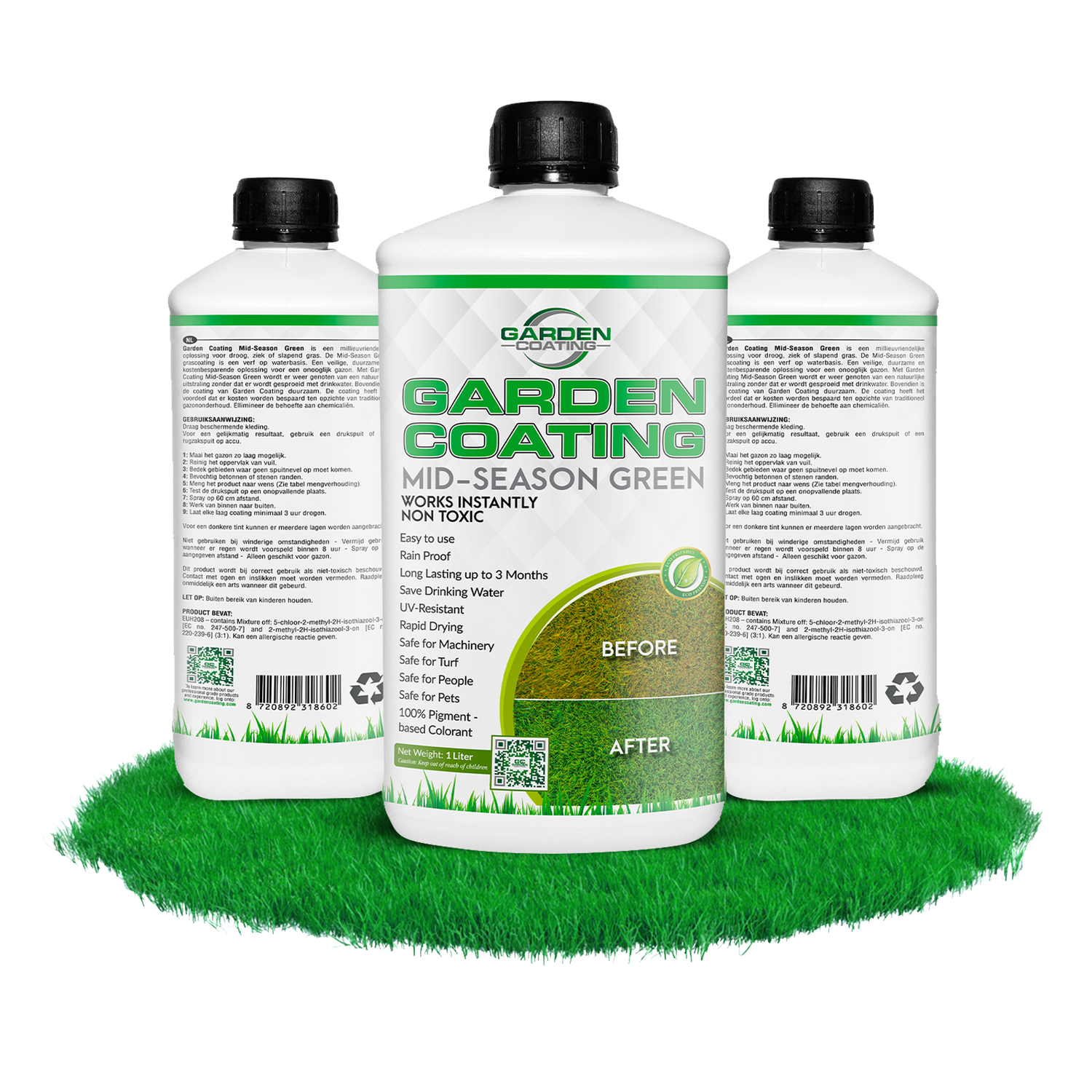 Garden Coating peinture concentrée pour gazon vert de qualité supérieure 1 litre