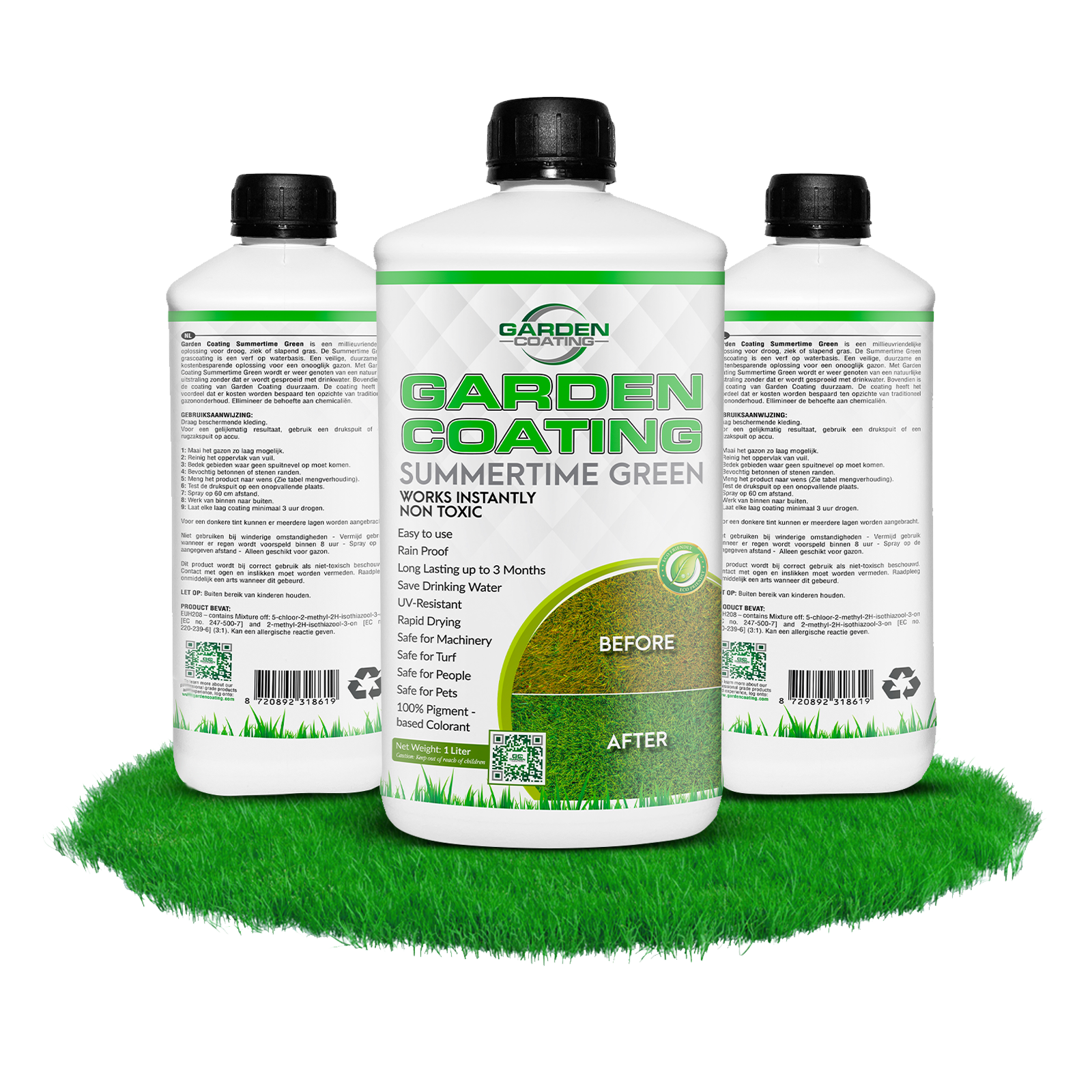 garden green spray paint Garden Coating premium green grass paint concentrate for lawn 1 liter